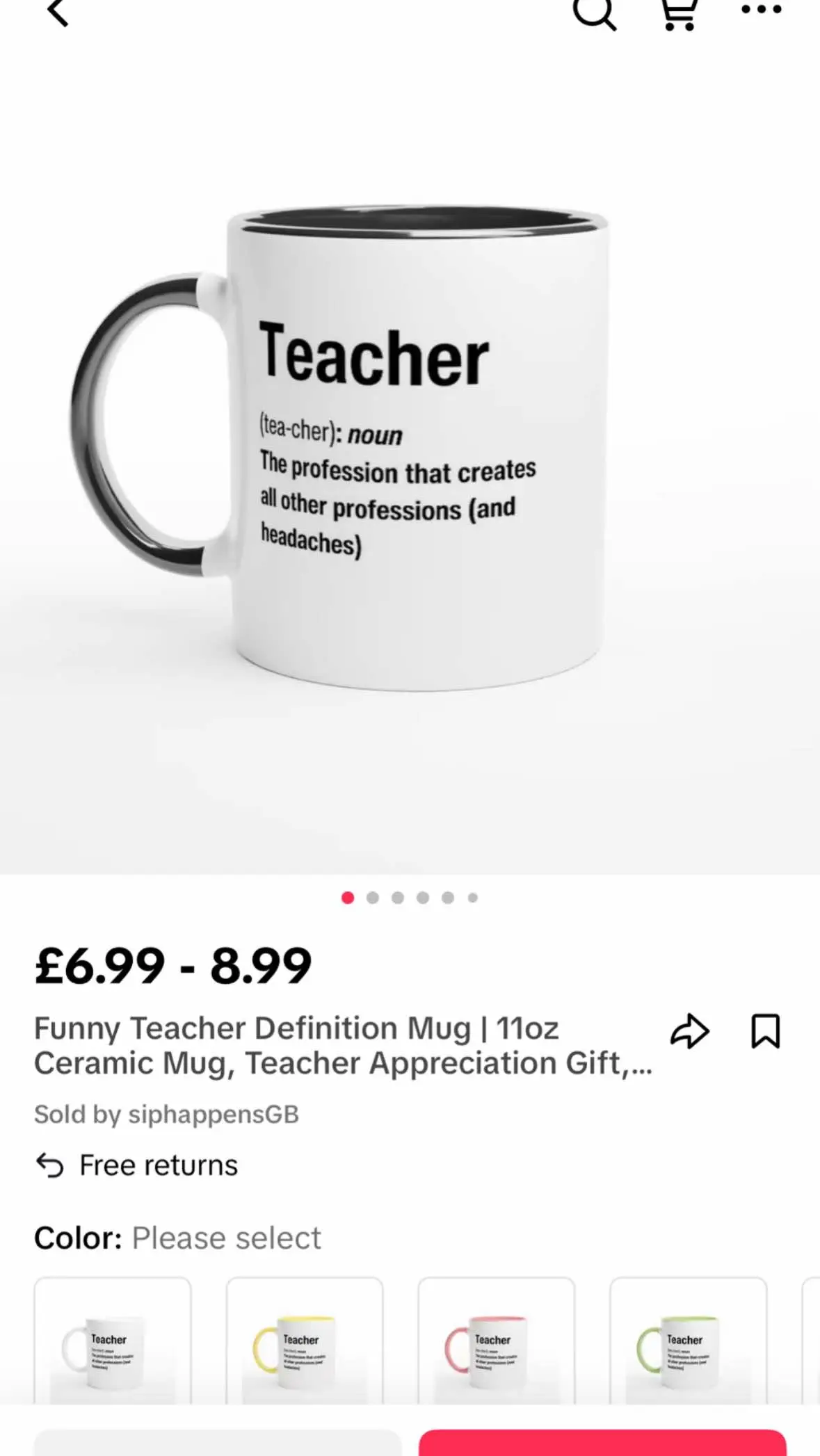 The perfect mug for teachers! 😍☕️👩🏼‍🏫 #mug #teacher #teachermug #giftforhim #giftforher #funnymug #definitionmug 