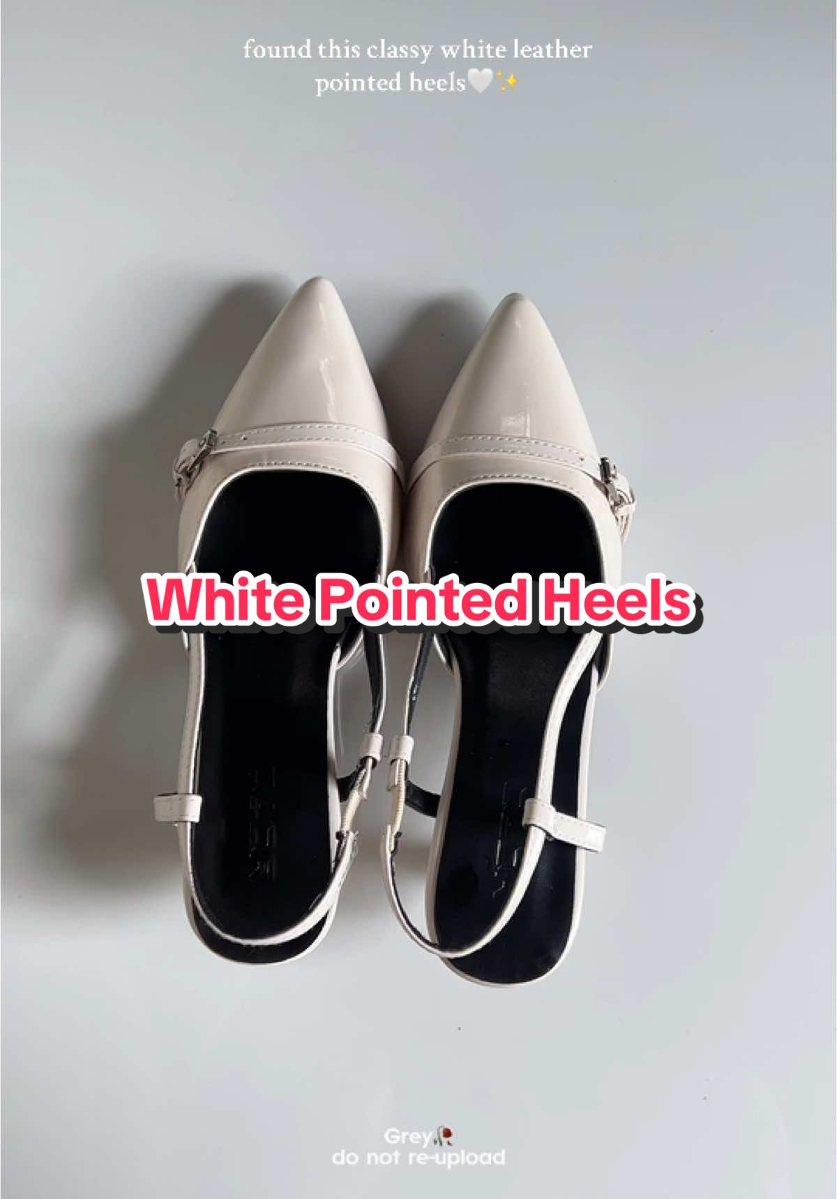 white pointed heels i love #pointedheels #heels #womenheels #sandalsforwomen #womansandals #tiktokshop 
