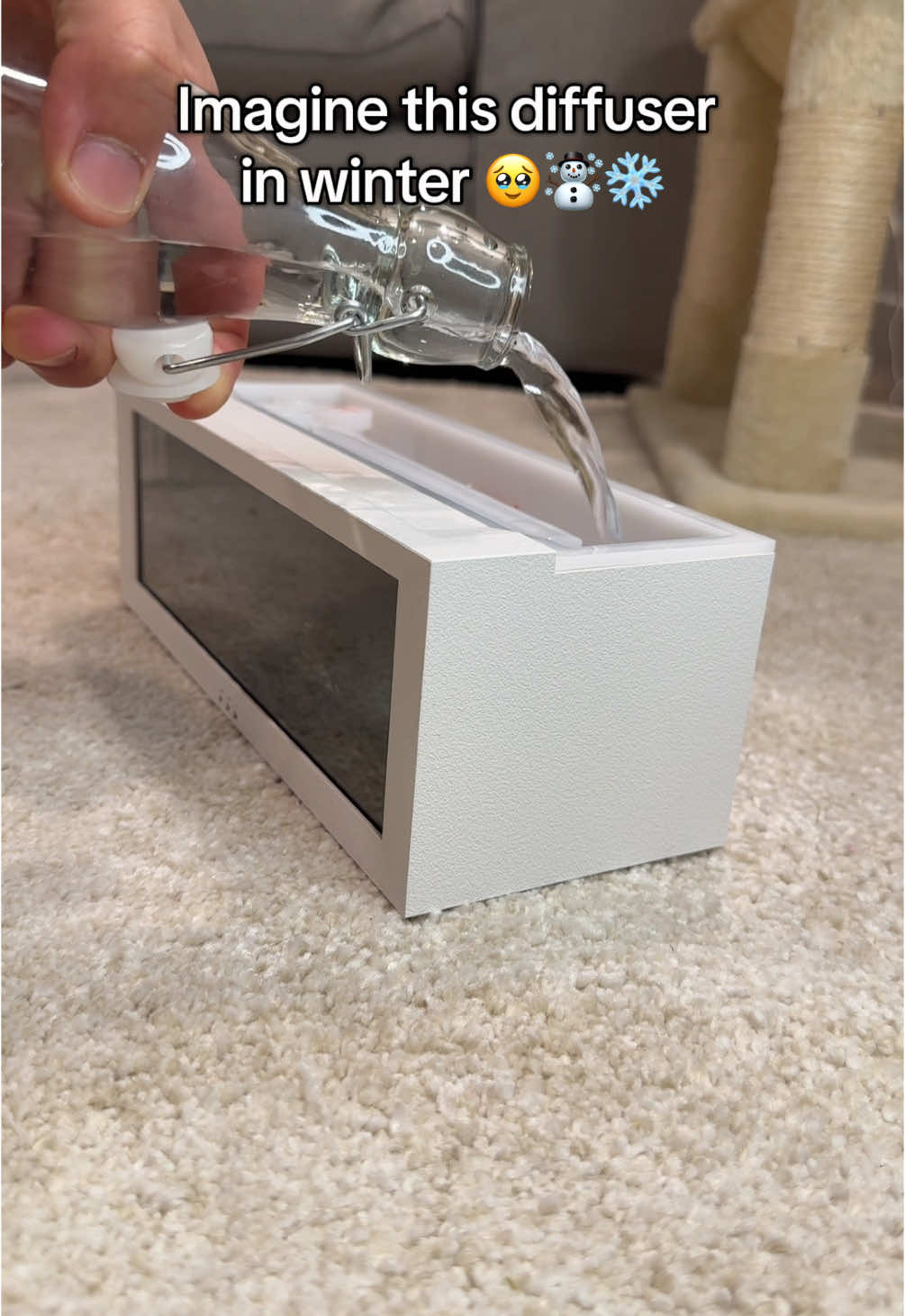 The best winter decor ever! 🥹🪵🔥 #diffuser #fireplace #fireplacedecor #aromadiffuser #bonfire #giftideas #cozywinter 