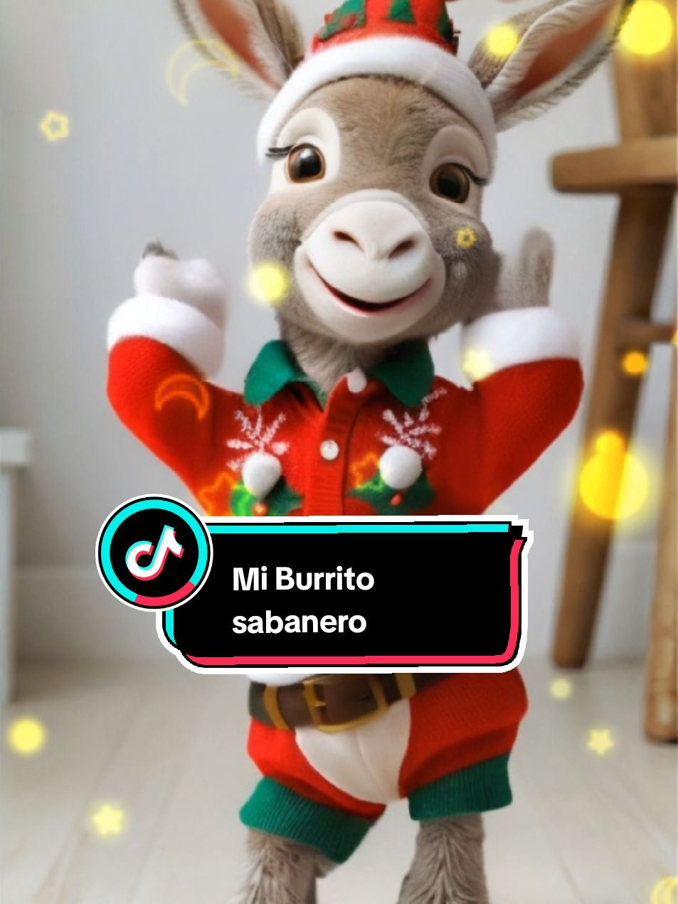 Mi burrito Sabanero 🎄🌟 #burrito #donkey #cute #animal #animalsoftiktok #foruyou #fyp #parati #animalesgraciosos #Navidad #Villancicos #miburritosabanero #christmas