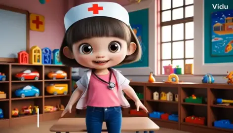 Cô bác sĩ tí hon  #Ứng_dụng_AI_vào_bài_giảng 