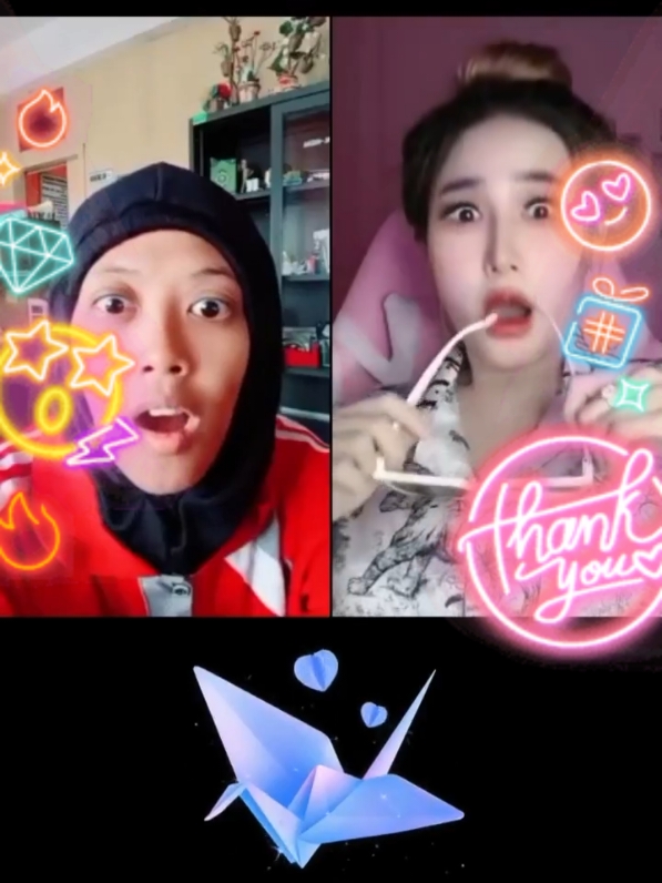 Salah satu Hadiah terbaik di LIVE saya. Terima kasih atas dukungan Anda terhadap konten saya, Rama. @Rama #livegift #papercrane #origami 