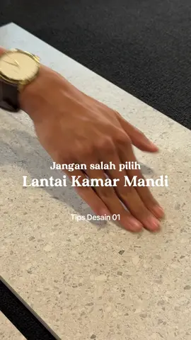 Pilih lantai kamar mandi yang aman tapi juga gampang dibersihin ✨ #kamarmandi #lantaikamarmandi #granit #fyp #desainkamarmandi 