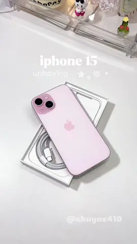 iphone 15 pink🎀 #unboxing #iphone #iphone15 #iphone15pink #fyp #nhuyne410 