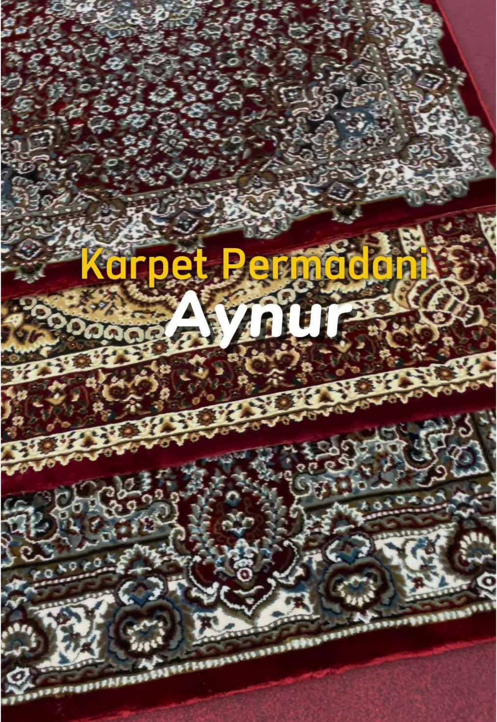 Karpet Aynur  Mewah dan Elegan nih🤩‼️ Buat temen-temen boleh banget langsung aja order💞#jayacarpetbandung #fypシ゚ #karpetsajadah #permadani #interiordesign #aynur 