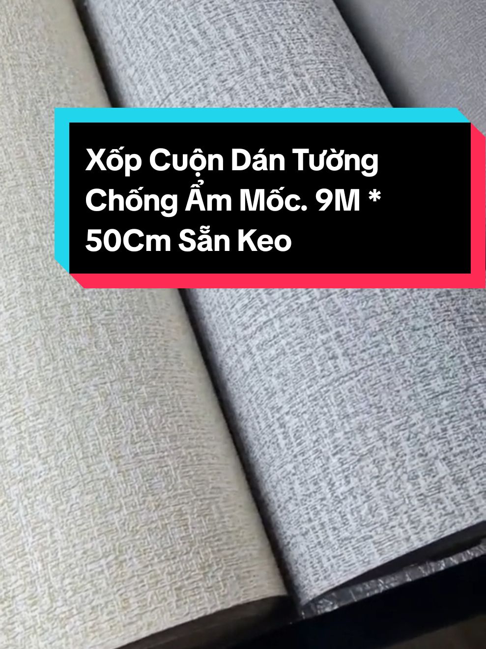 Xốp Cuộn Dán Tường 9M * 50Cm Sẵn Keo ( Dày 2MM ) Chống Ẩm Mốc, Dễ Lau Chùi, Cách Nhiệt, Cách Âm,... #giaydantuong #xopdantuong #decor 