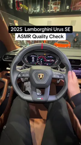 Does it sound like 260.000€ quality? #lamborghini #urusse #suv #asmrsounds #qualitycheck @Lamborghini 