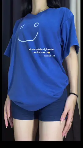 ganda ng fitting ng shorts na'to!💙  #highwaistshorts #shorts #denimshort #roshjeans 