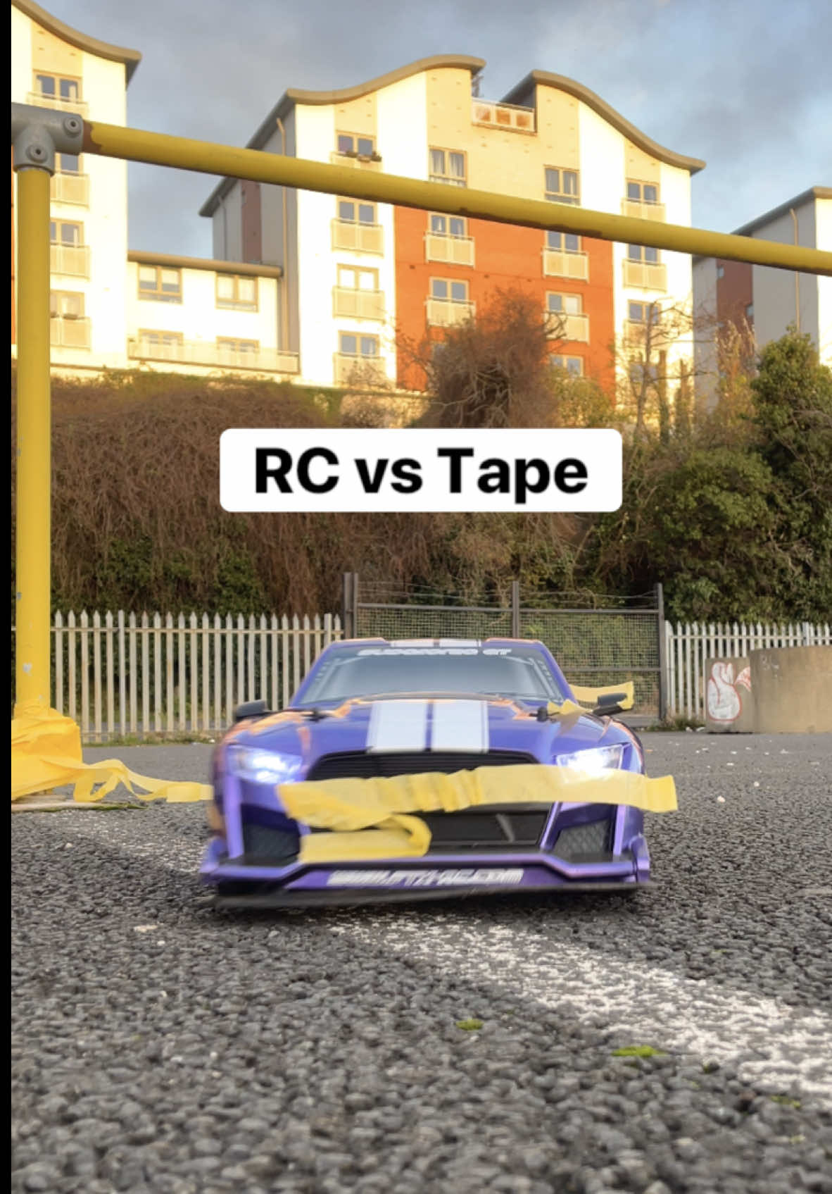 RC Car vs Tape!  