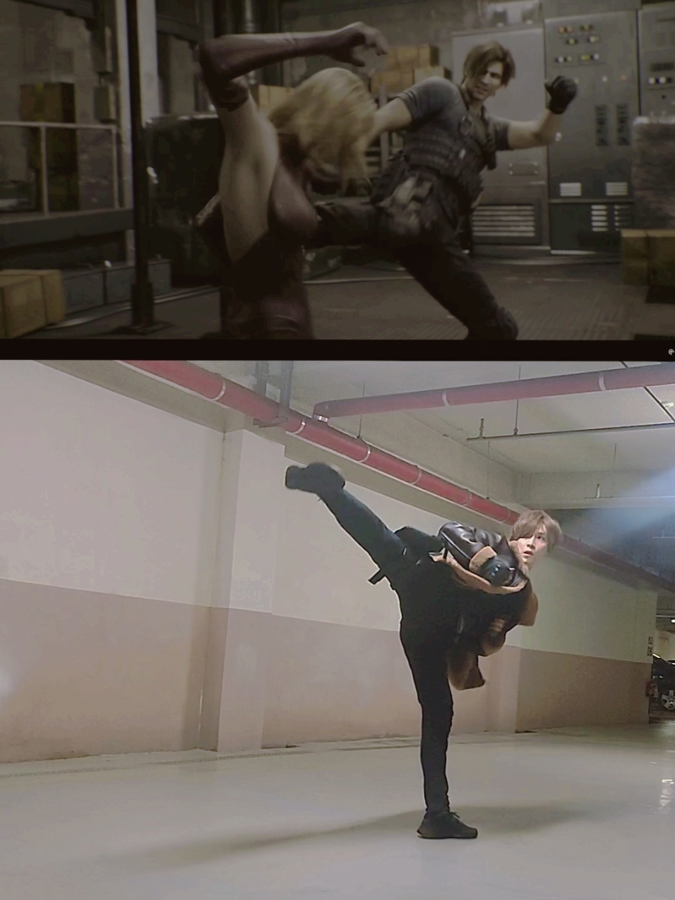 #leon #leonskennedy #re4 #re4remake #residentevil #residentevil4 #residentevil4remake #cosplay #cosplayer #kick #taekwondo #바이오하자드 ##레온 #레온s케네디 #코스프레 #코스어 #태권도 #발차기 #코스어틱톡 