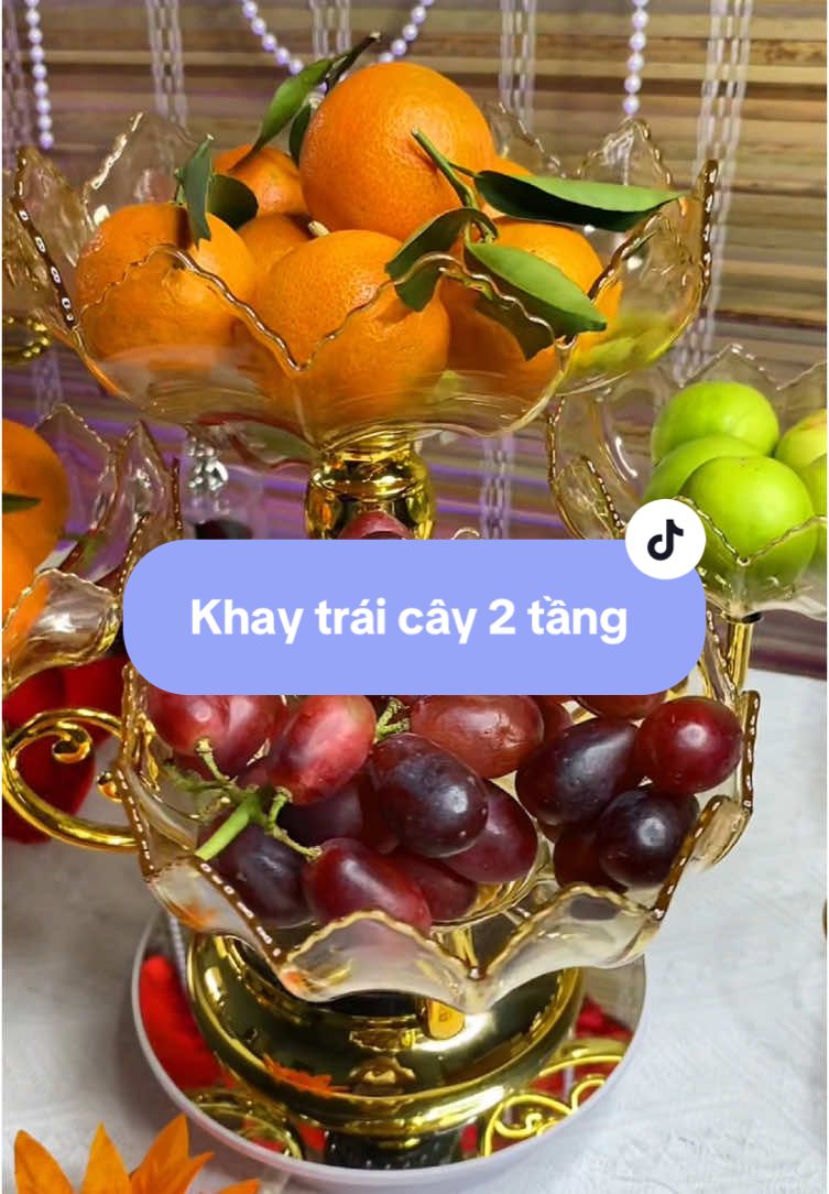 Khay trái cây, đựng bánh kẹo xoay 360 #khaymuttet #khay2tang #Tet2025 