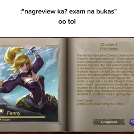 exam na bukas | ib: @acetzy_245 | #fyp #mlbb #mlbbtiktok #mlbbfanny #mlbbling #mlbbfanny 