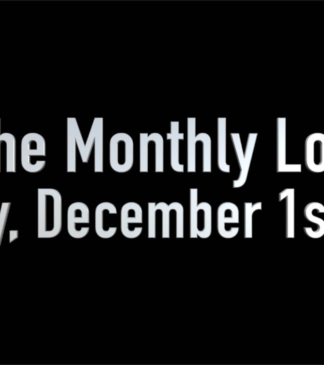 The Monthly Log: Sunday, December 1st, 2024