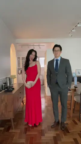 Wedding fit check ❤️ #wedding #fitcheck #couple #coreanos #fyp #outfit #korean #style 