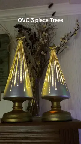 Set of 3 Trees from @QVC, Inc #christmas #christmasdecor #tiktokshop #spotlightfinds 