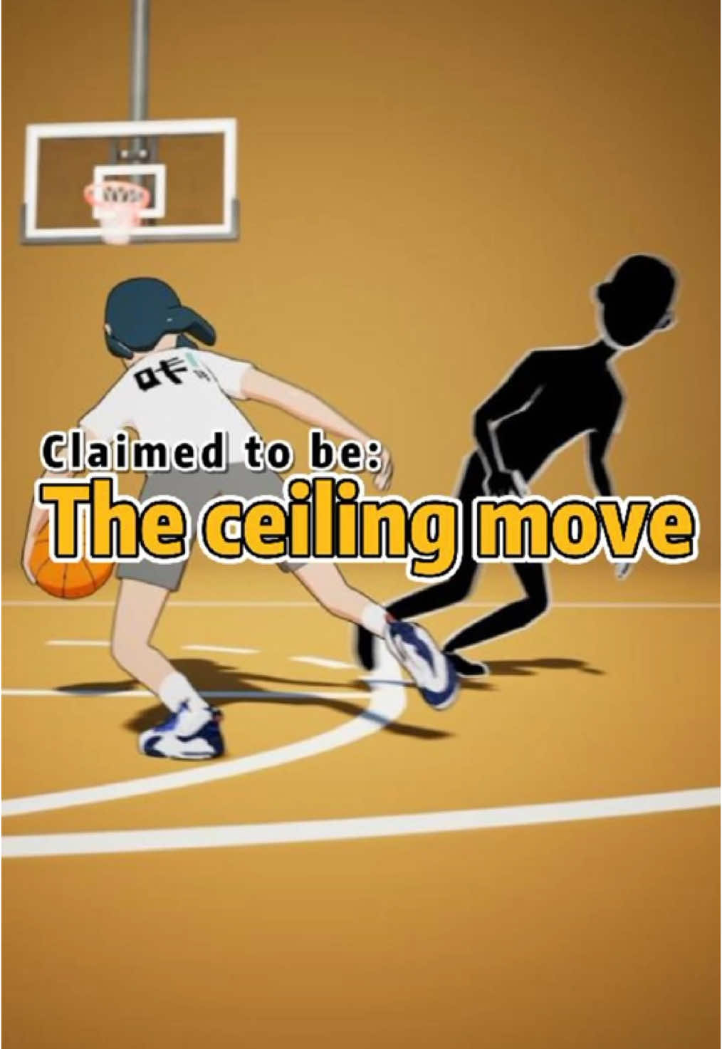Claimed to be:The ceiling move for dribbling past defenders？？#basketballtraining #3danimation 