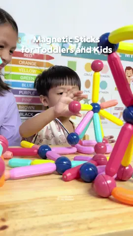 mag-eenjoy ang toddlers and kids natin sa magnetic sticks na ‘to! marami pang benefits. 😍 #magnetictoys #magneticsticks #toys #educationaltoy #forkids #fortoddlers #fyp 