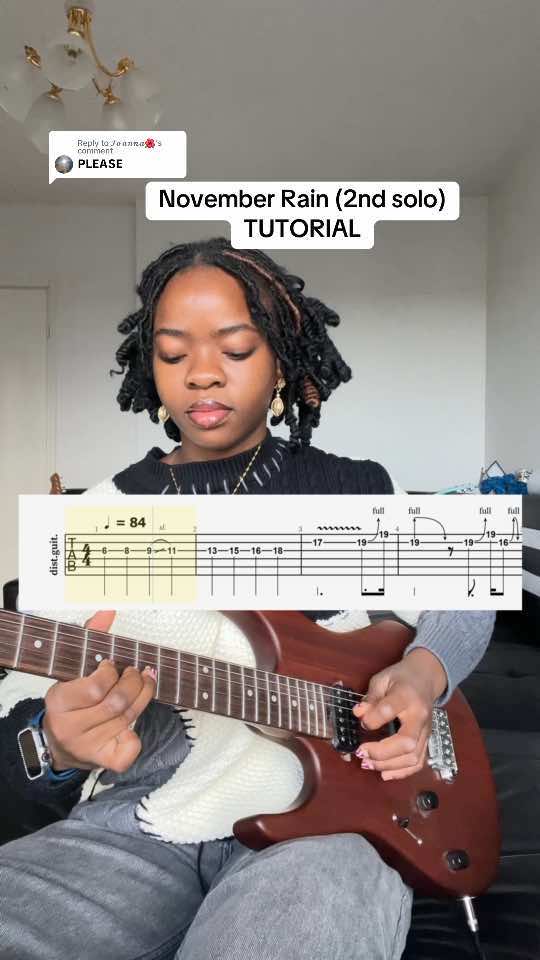 Replying to @𝓘𝓸𝓪𝓷𝓷𝓪🌺 Pdf tabs link in my bio #beccasmelodies #gunsnroses #guitartutorial #fyp 