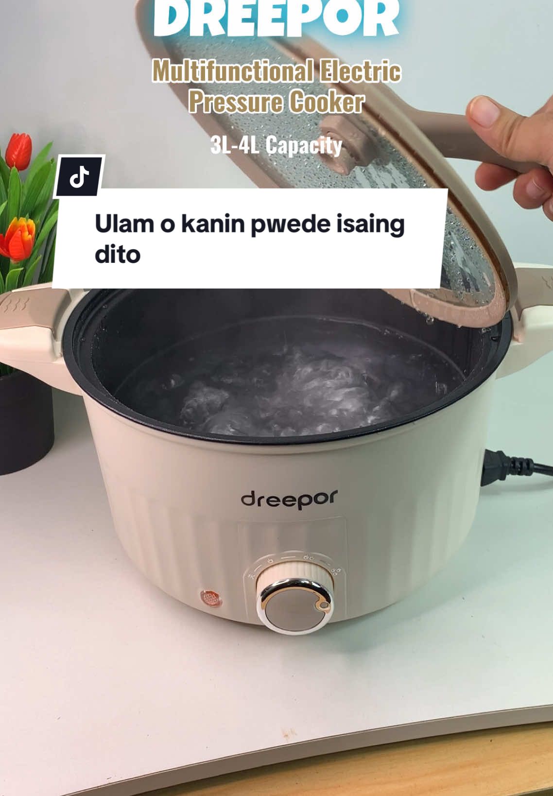 Kahit ito lang sa bahay, mabubuhay ka na kasi pwedeng gamitin mapakanin o ulam man. 3-4L capacity na to kaya pangpamilya na. Gamit na gamit din just in case maubusan ng gasul. #dreepormultifunctionalcooker #dreeporelectriccooker #dreeporpressurecooker #dreeporph #dreepormutlicooker #kitchenware #ricecooker 