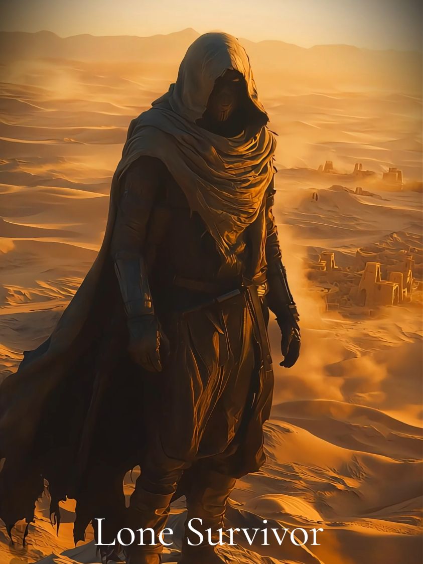 Will you find what the desert hides? #lonesurvivor #desert #sandstorm #aicontent #aiart #aicommunity #midjourneyart #aianimation #fluxforge 