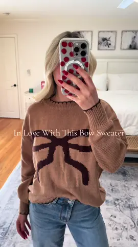 Comes in other colors & wearing a small #bowsweater #bows #sweater #sweaterweather #sweaterstyle #cutebows #cutebows🎀 