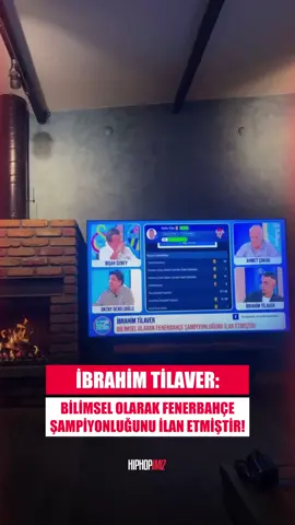 Galatasaray’ın Eyüpspor karşısında 2-2 berabere kalması üzerine spor kanalında konuk olan İbrahim Tilaver: Bilimsel olarak Fenerbahçe şampiyonluğunu ilan etmiştir. sözlerini kullandı. Siz bu açıklaması üzerine ne düşünüyorsunuz ? #ebo #galatasaray #eyüpspor 