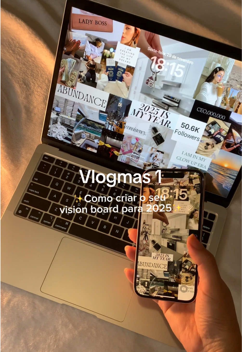 Vlogmas 1 - Como criar seu vision board ✨ Faça agora em dezembro para você visualizar suas metas e objetivos e conseguir realizar todos seus sonhos. ✨  #leidaatracao #visionboard  #leidaatracaonapratica #visionboard2025 #quadrodossonhos #tecnicademanifestaçao #sonho #realidadedesejada #quadrodevisualizacoes #anonovo #fimdeano #2025 #manifestation #manifestar #comomanifestar #metas 