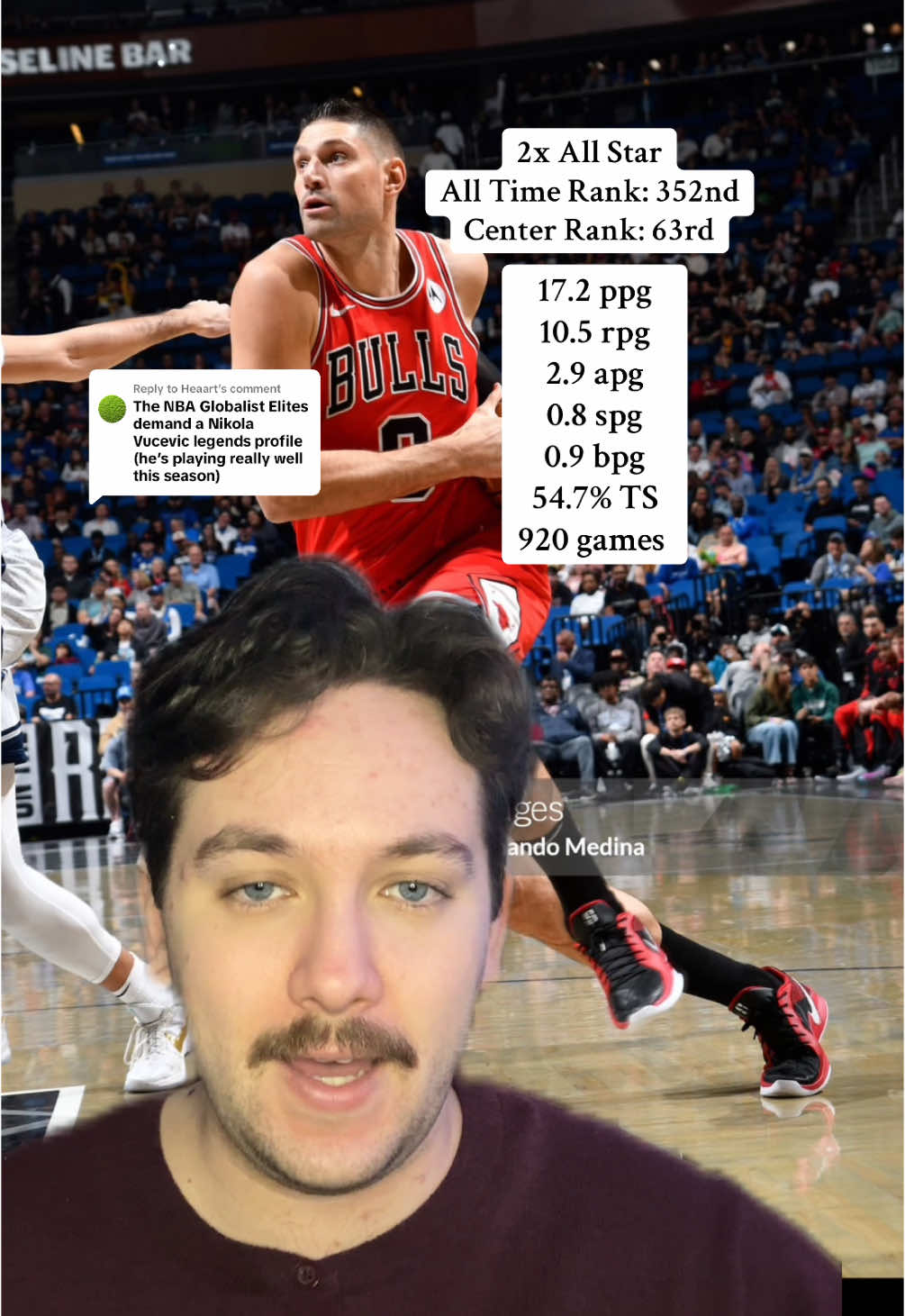 Replying to @Heaart Vucci Mane! #NBA #nikolavucevic #bulls #chicagobulls #greenscreen 