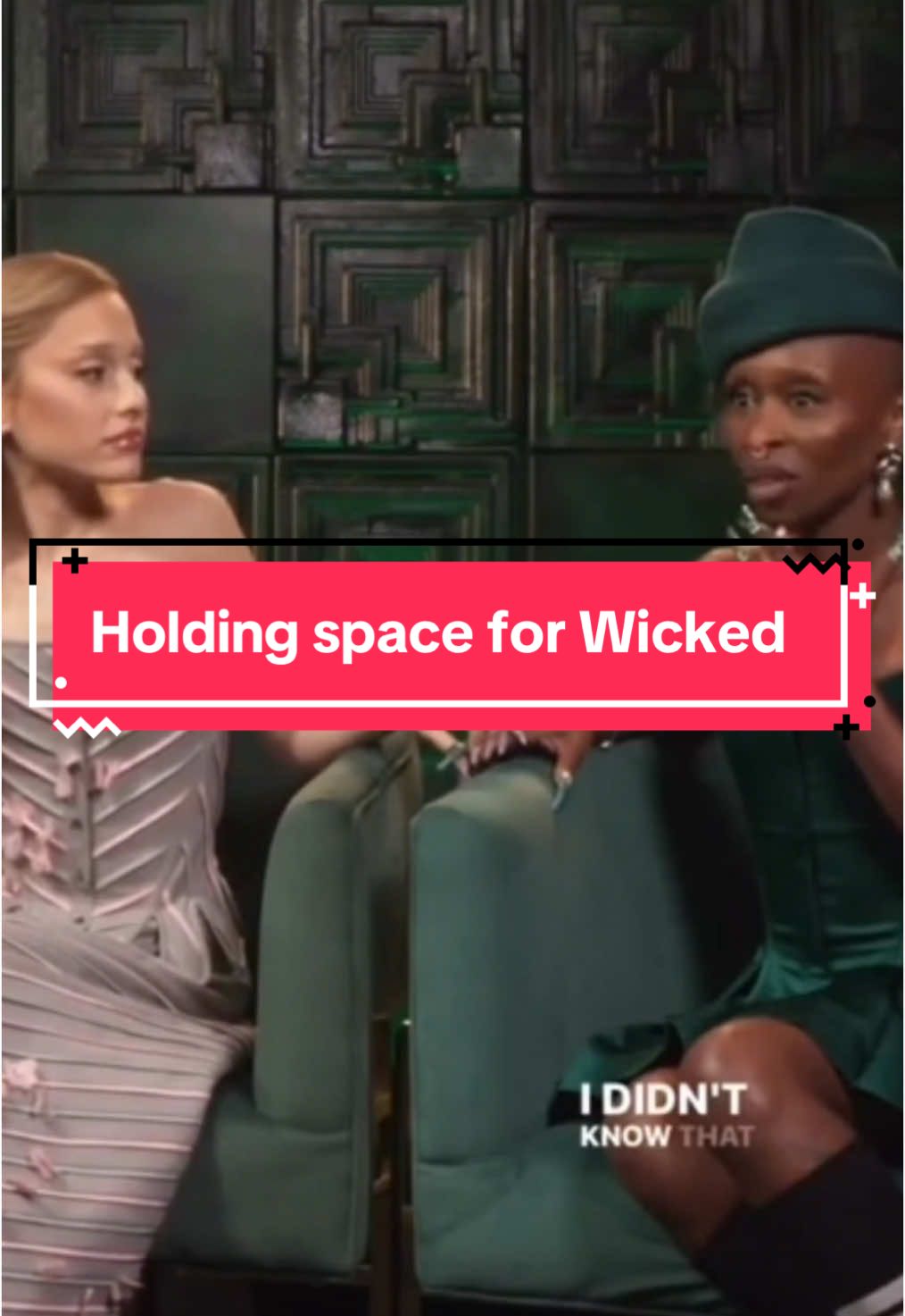 Holding space ≈ Curing cancer @Ben Cahn @Emil DeRosa #wicked #wickedthemusical #wickedmovie #arianagrande #cynthiaerivo 