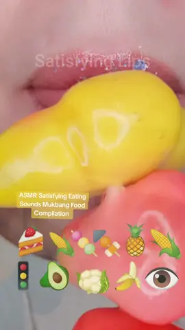ASMR Satisfying Eating Sounds Mukbang Food Compilation #satisfyinglips #mukbangeatingshow #asmreatingsounds 
