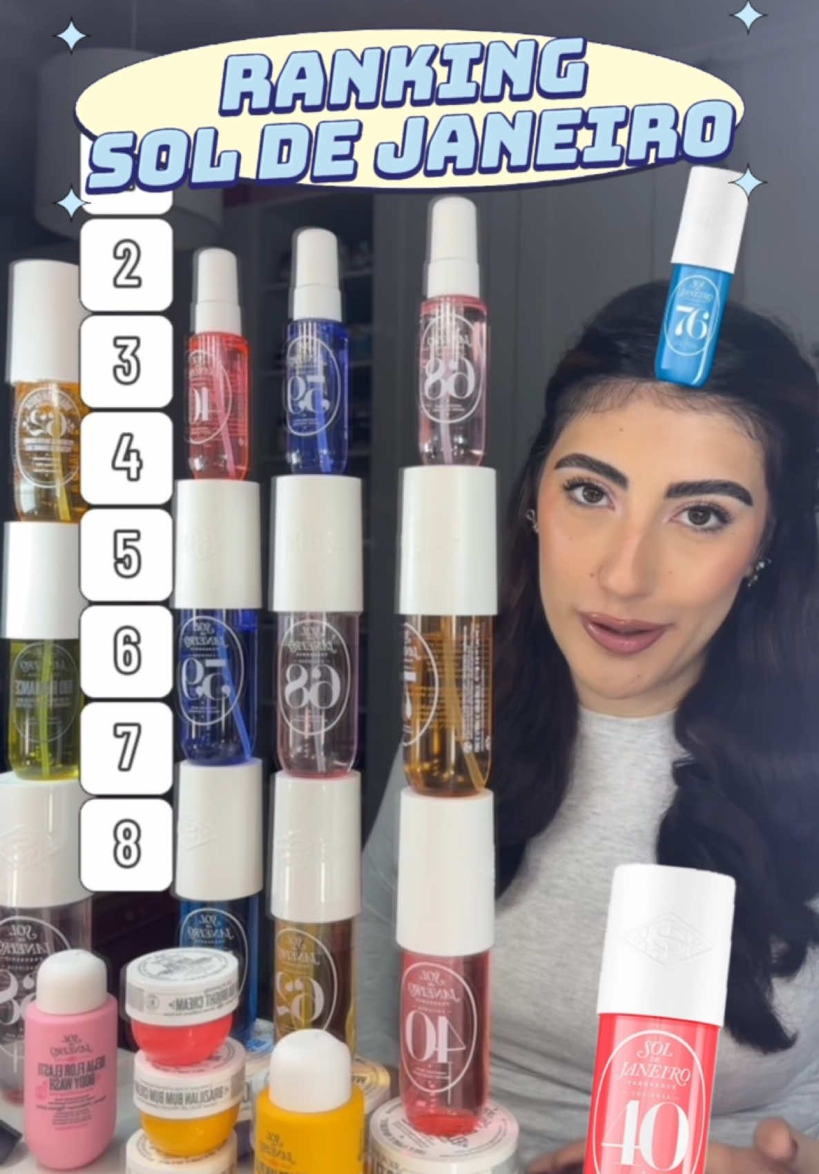 Cual es tu favorita?😏 Te leo!👇🏼🩷 @Sol de Janeiro @SEPHORA España  #soldejaniero #ranking #makeupfilter #filtros #bruma 