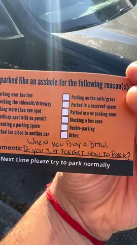 its a BMW thing #badparkingcard #badparking #badparkingcards 