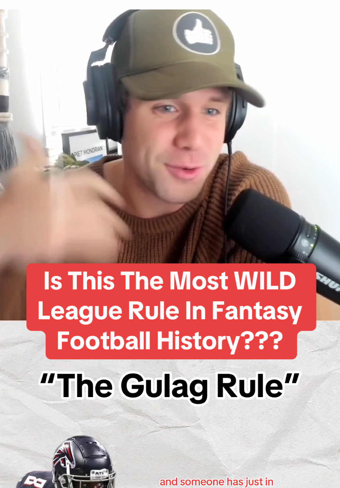 Is this the most wild league rule in the history of fantasy football? We break down the Gulag rule #fantasyfootball #falcons #reaction 