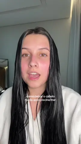 um passo a passo e dicas de como deixar o cabelo macio pos piscina ou mar + produtos ⭐️ #produtosdecabelo #piscina #mar #finaldeano 