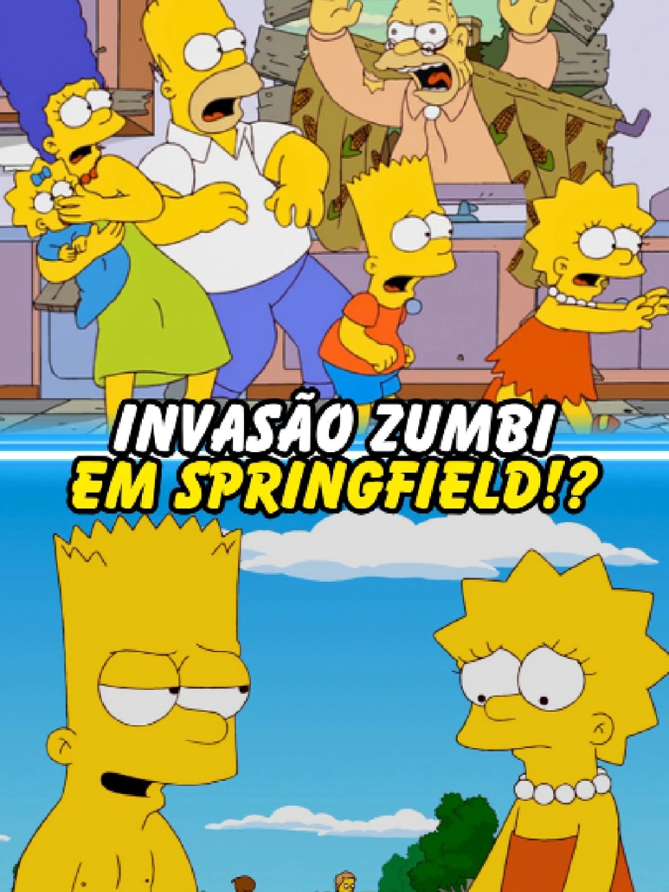 INVASÃO ZUMBI EM SPRINGFIELD!? #simpsons #bart #homer #tiktokbrasil 