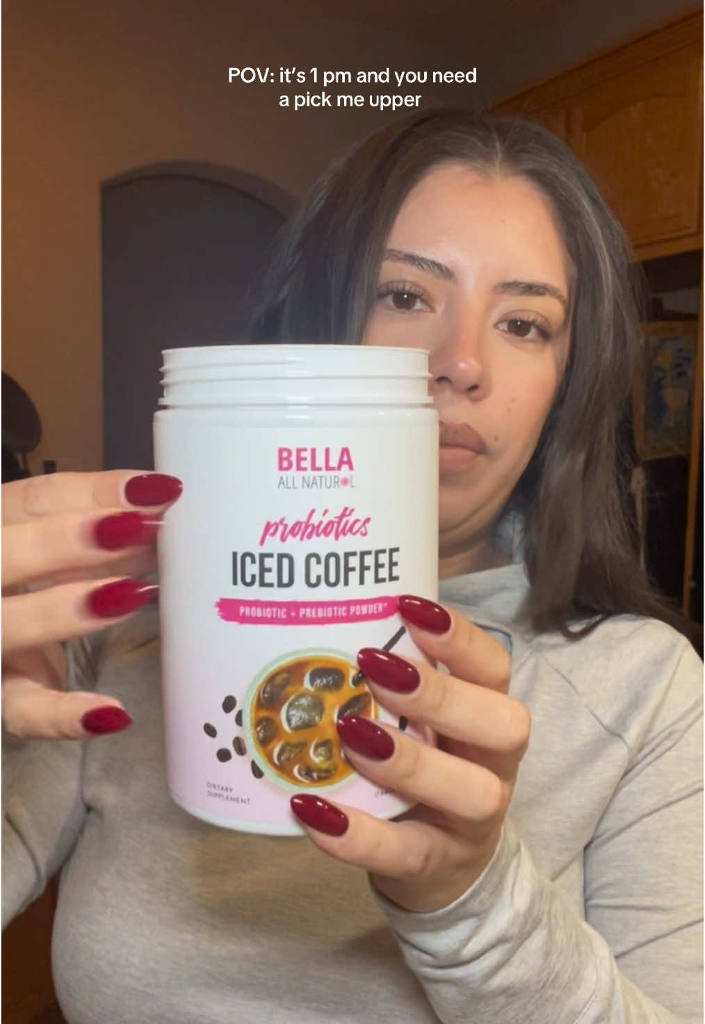 Quick and yummy @Bella All Natural #bellaallnaturalprobioticcoffe #tiktokshopcybermonday #icedcoffee #middaycoffeebreak 