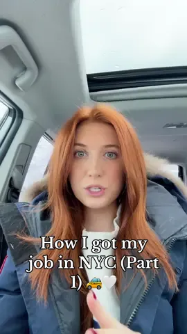 Part 1/2 of how I got my job 🤍🚕 #nyc #postgrad #jobs #marketing #pr #midwest 