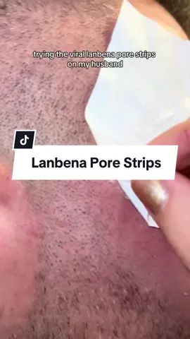 i’m impressed how good this worked😅 btw his is red because i waxed his face before #porestripremoval #lanbena #lanbenaproducts #lanbenaporestrips #pore #pimple #blackheadremovals #skincare #skin #blackheadextraction #skin #menskincare #husband #skincareonmyhusband #fyp #tiktok #viral #blackfriday #blackfridaydeals 