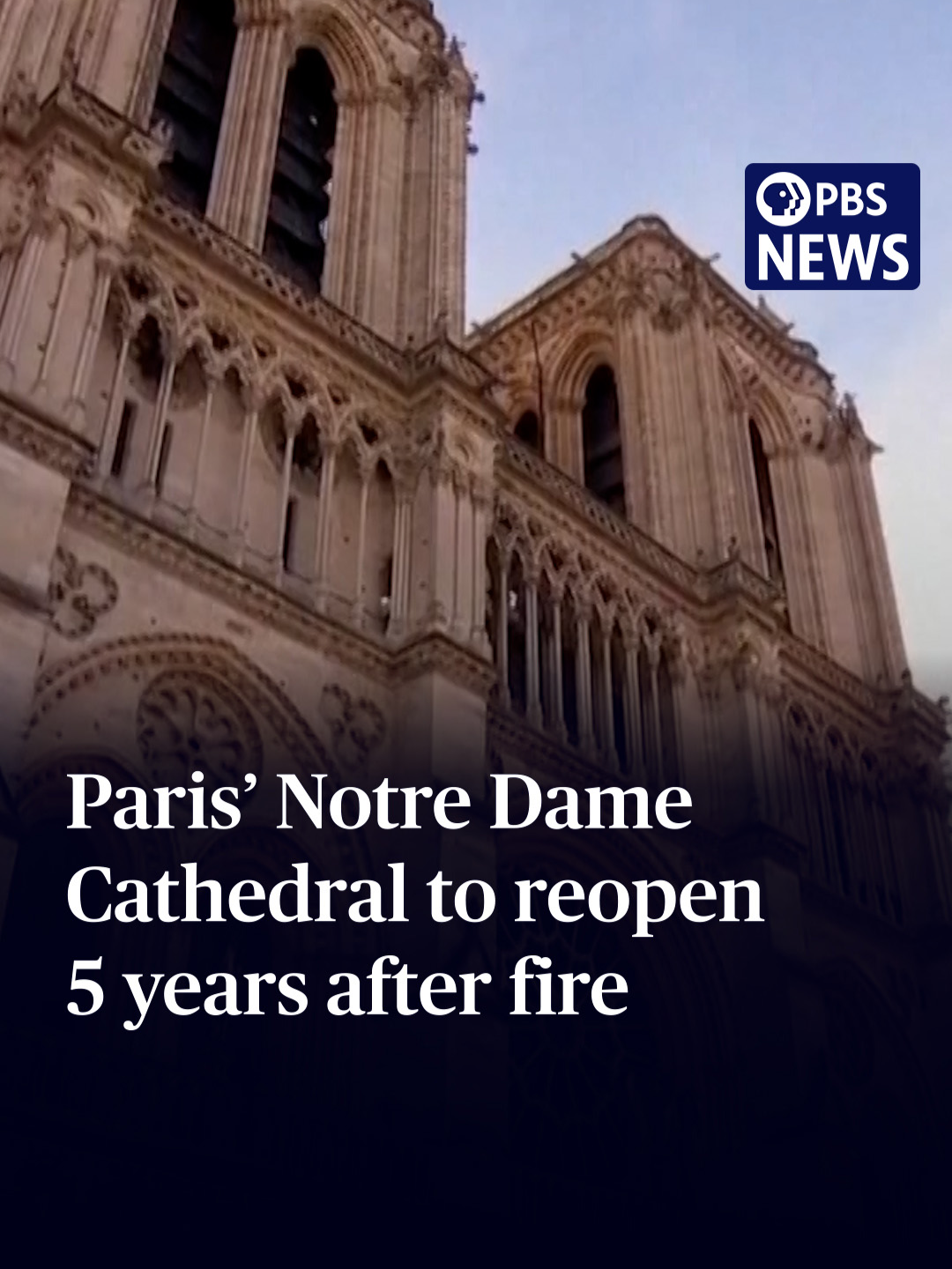 In 2019, a devastating fire broke out in Paris’ Notre Dame Cathedral, destroying most of its wooden roof, damaging the upper walls and causing its iconic wooden spire to collapse. The historic building, built in the 12th century, is widely considered a feat of French Gothic architecture and is a UNESCO World Heritage site that received millions of visits a year before the fire. Five years later, a rebuilt Notre Dame Cathedral is just days away from reopening to the public. French President Emmanuel Macron toured the site on Friday and his visit provided some first glimpses of this extraordinary restoration. PBS News’ special correspondent Malcolm Brabant met some of the expert artists and artisans whose skills have preserved 