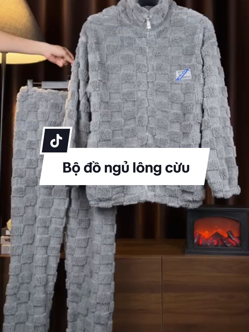 Bộ Đồ Ngủ Nam Nữ Lông Cừu San Hô hai mặt #bodongu #bodongunam #tiktokshop #xuhuong #thoitrangnam 