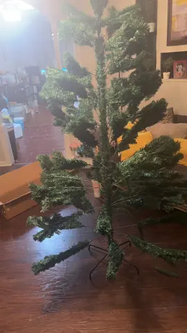 😂 dont order a Christmas tree off of TEMU #temu  #christmas #ChristmasTree #ChristmasTreeGoingWrong #HelpMe #Lol #😂
