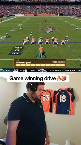 Crazy 4th down conversion to set up game winning TD🔥🪄🏈  #fyp #fypシ゚viral #gaming #streaming #streamer #madden #nfl #ncaa 