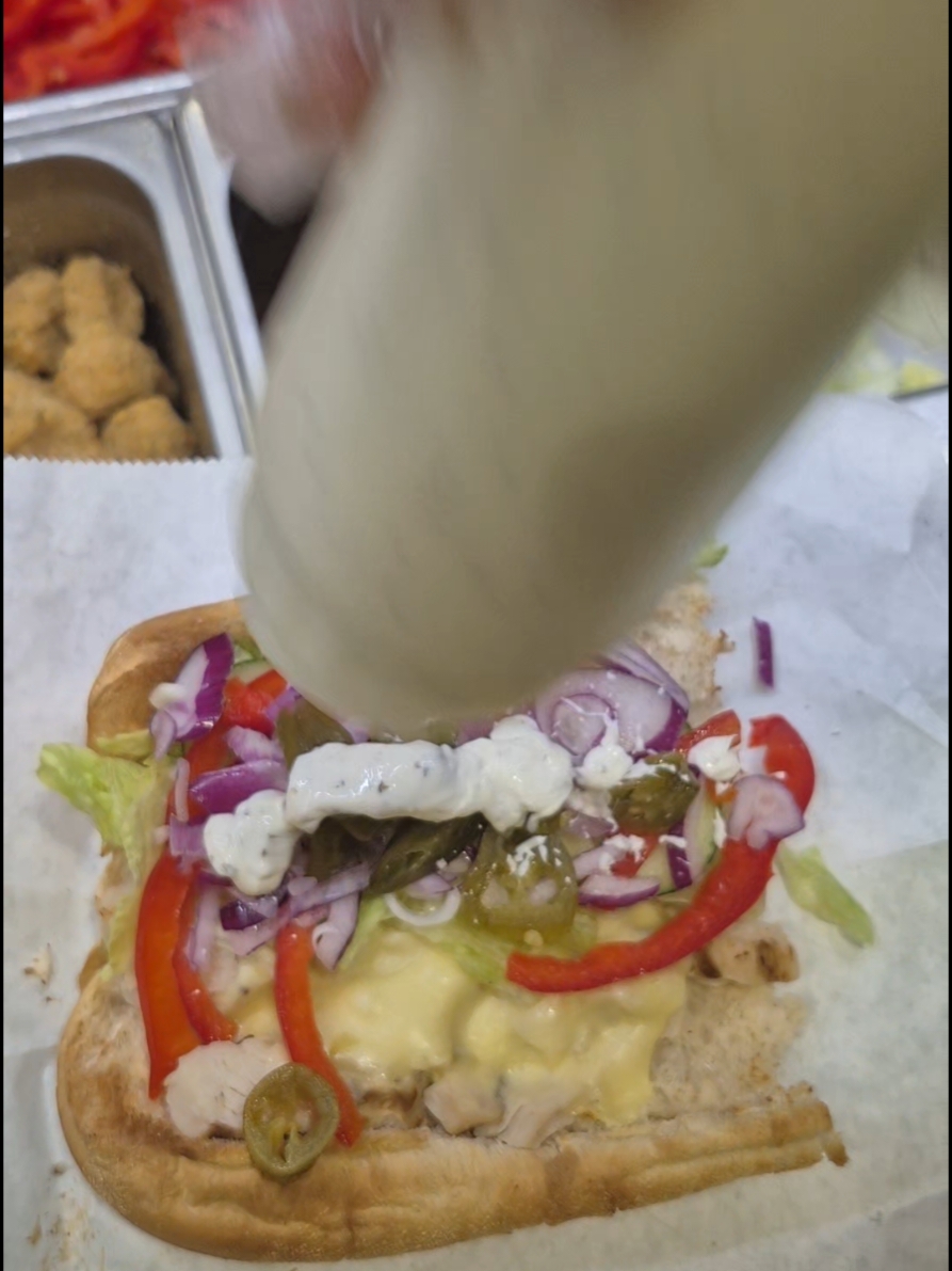 POV - CHICKEN SANDWICH  #subway  #sandwich  #FoodTok  #fyp  #motivationalvideo 