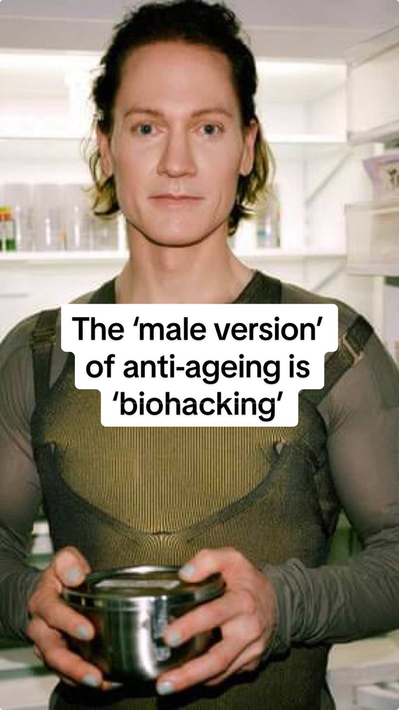 Of course men are also under pressure to stay young - they just call it ‘biohacking’ instead of anti-ageing #biohacking #skincare #popculture #shamelesspodcast 