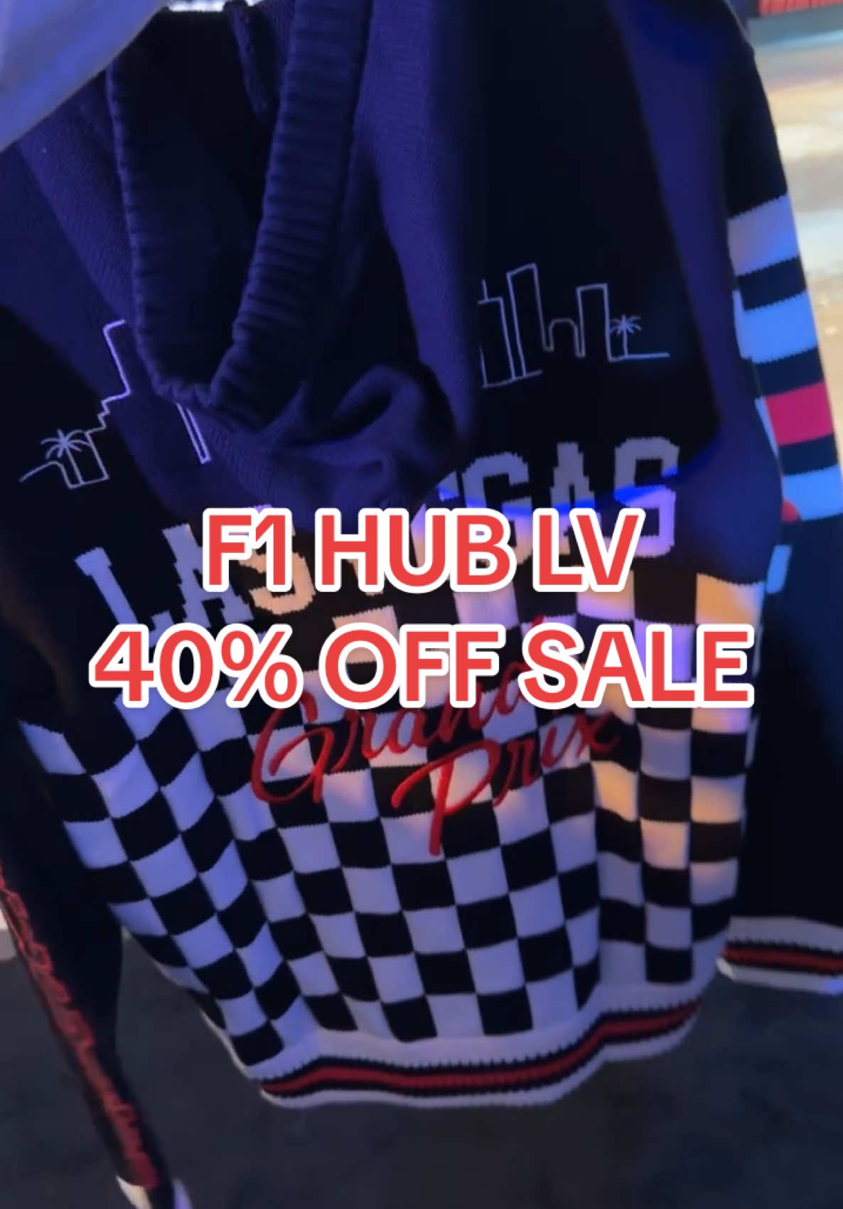 Get your holiday shopping done at the @F1 Las Vegas Hub store in the @The Venetian Resort Las Vegas! 40% off until tomorrow! @Formula 1 #fyp #vegas #lasvegas #holiday #holidaycountdown #christmas #gifting #mustwatch #f1 #grandprix #f1lasvegas #formulaone #f1tiktok #formula1tiktok #formula1 #vegastiktok #venetian #blackfriday 
