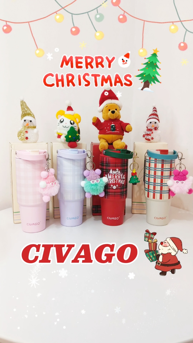 CIVAGO（30oz) Straw Insulated stainless tumbler #civago #civagotumbler #civagoph #civagophilippines #civagochristmasedition 