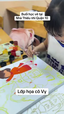 ❤️Cùng xem các tác phẩm dần thành hình qua bàn tay các bạn nhỏ tại Nhà Thiếu nhi Quận 10 nhé ❤️ #nhathieunhi #nhathieunhiq10 #thieunhi #hoạ #quanglinhvlog #ltk 