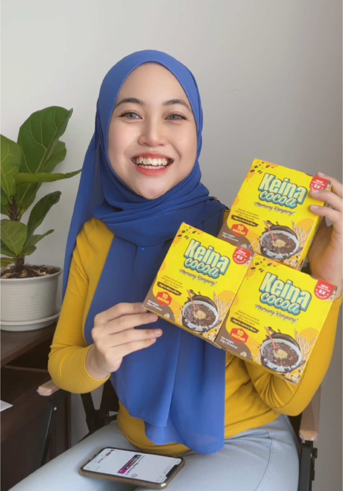 Minum.. minum dah kuruz ❤️ #einaaziq #KeinaCocoa 