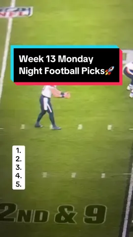 Week 13 Monday Night Football Picks (Broncos Vs. Browns)🚀#nfl #fantasyfootball #football 