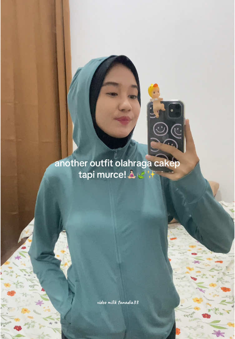 usahakan tiap hari olahraga ganti outfit🫵🏻 ini jaketnya udah ada teknologi double protection (upf50+ anti UV dan efek cooling) cocok buat yg suka olahraga outdoor🧘🏻‍♀️ #jaketantiuv #kktop #outfitolahraga #jaketolahraga 